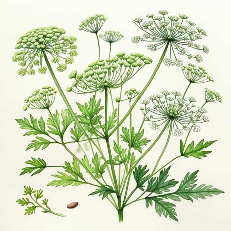 ammi visnaga botanical illustration