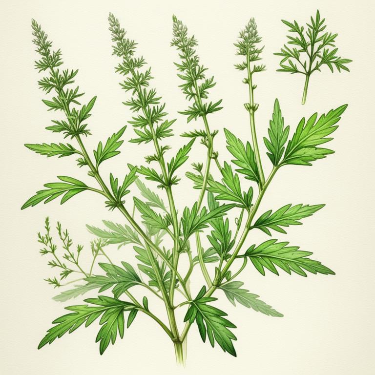 artemisia absinthium botanical illustration