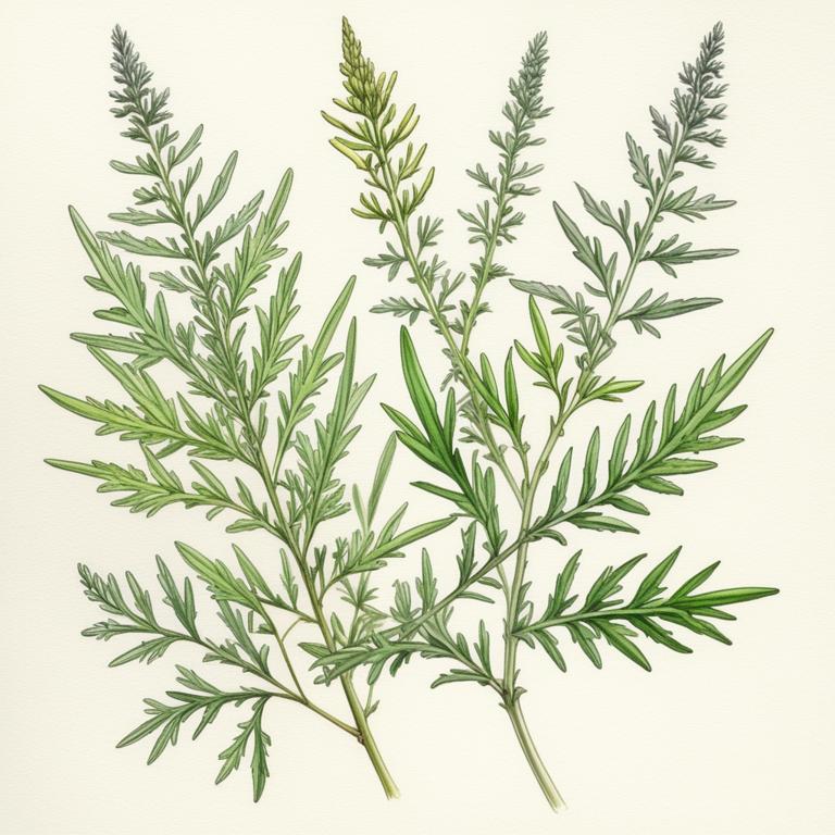 artemisia annua botanical illustration