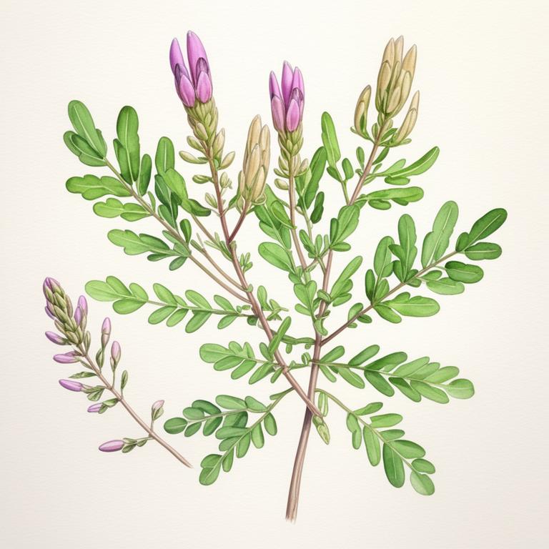 astragalus membranaceus botanical illustration