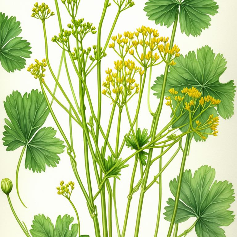 bupleurum chinense botanical illustration