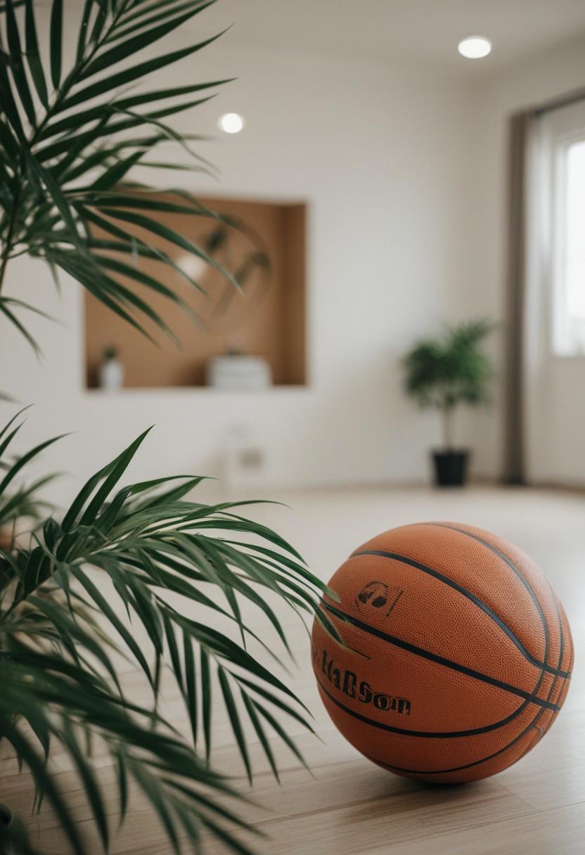 Basketball-themed plants with vibrant, sporty vibes.