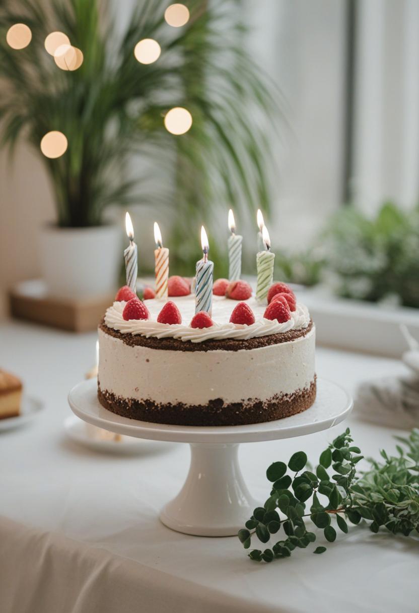 Birthday cake aesthetic plants.