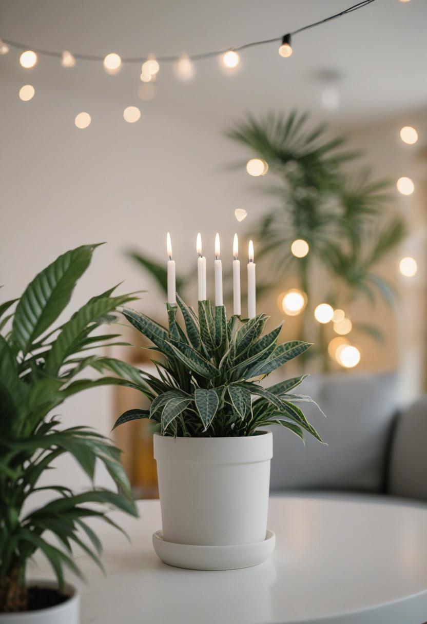 Birthday plants in a vibrant, festive arrangement.