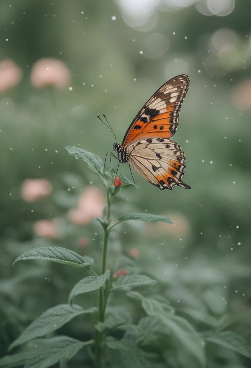 Butterfly-themed plants in soft pastel hues.