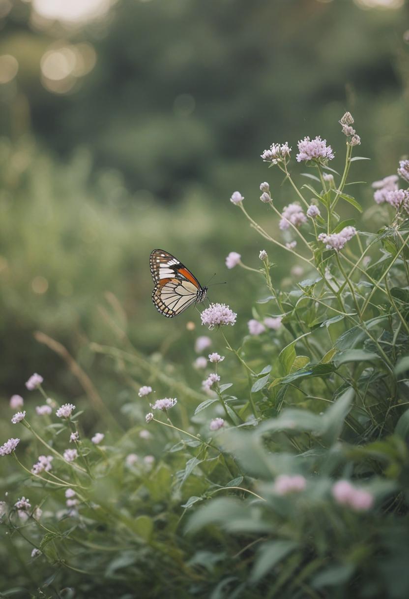 Ethereal plants with butterfly-inspired beauty.