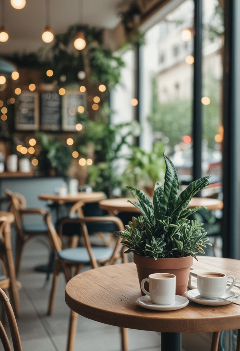 Cafe-style plants in a cozy, green arrangement.