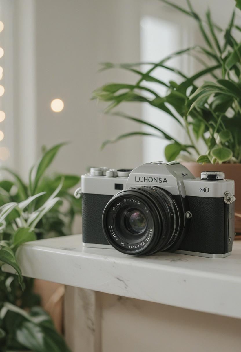 Ethereal plants in a camera-inspired aesthetic.