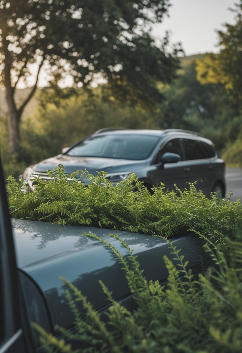 Stylish car-inspired plant with sleek vehicle design.