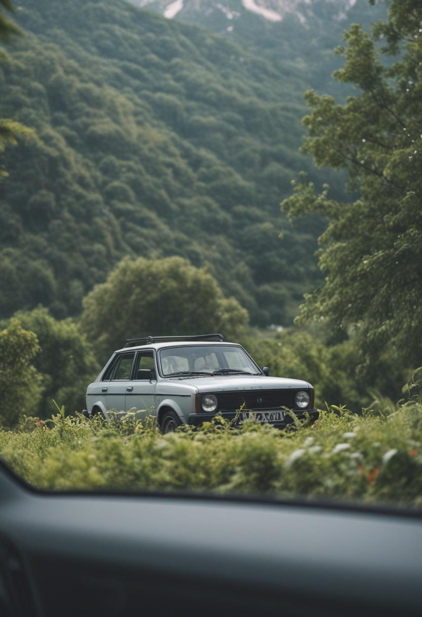 Stylish plants with a modern car-inspired design.