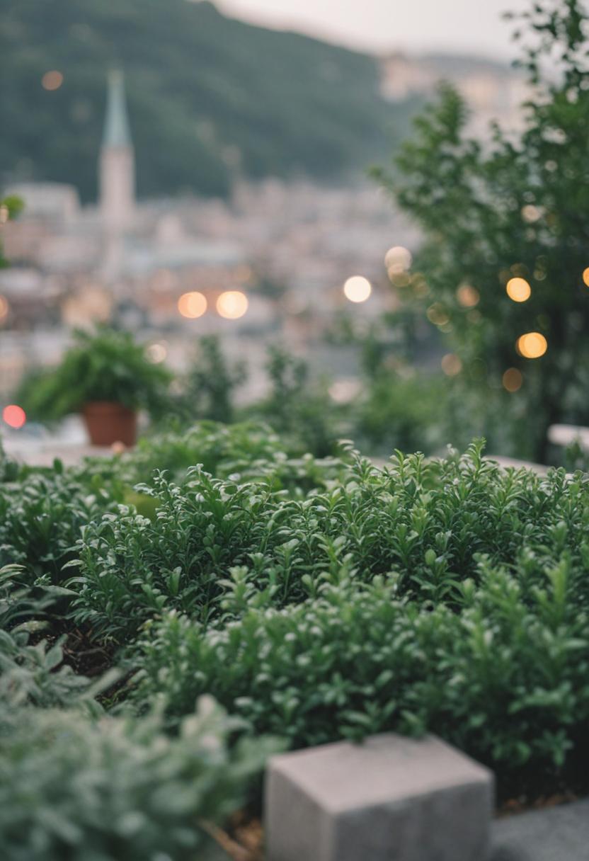 Urban greenery meets modern design.