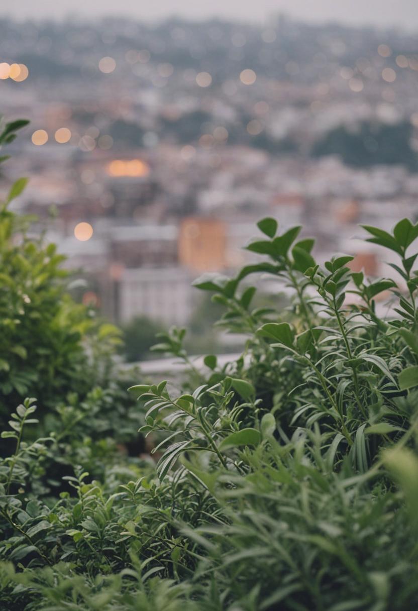 Urban greenery blending with city aesthetics.