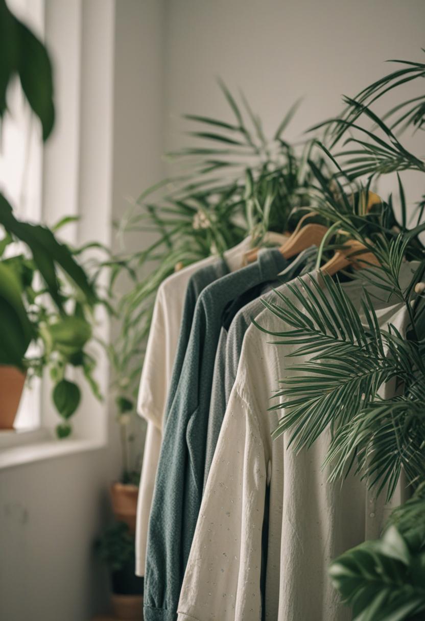 Elegant plant-inspired fashion with a bohemian vibe.