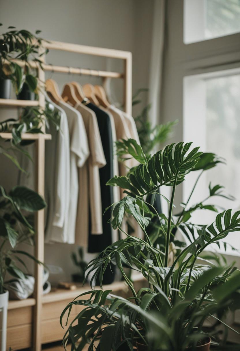 Elegant plant-inspired fashion with a bohemian vibe.