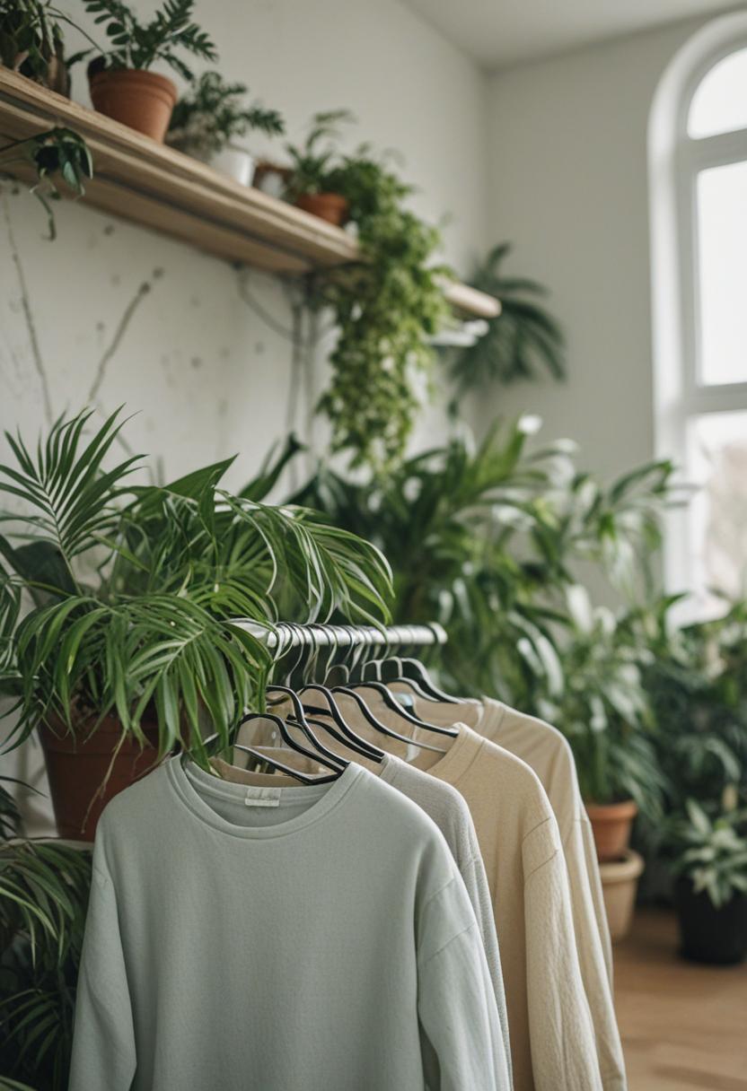 Elegant plant-inspired fashion with a bohemian touch.