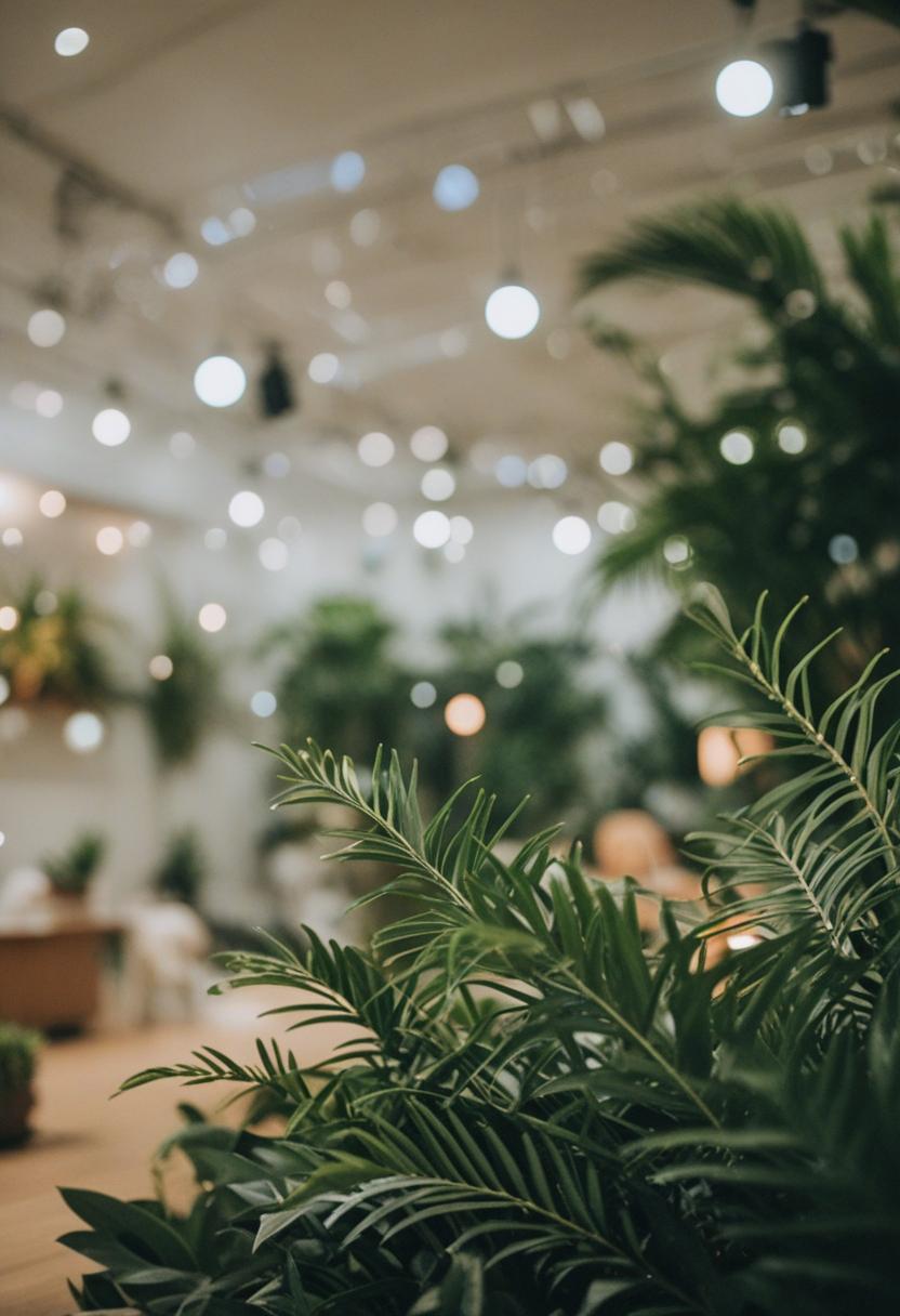 Vibrant plants in a concert-themed aesthetic.