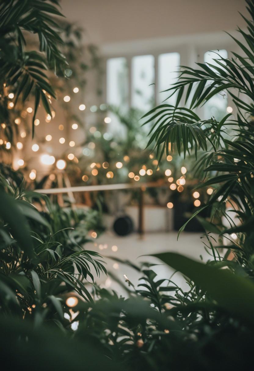 Vibrant plants in a concert-themed aesthetic.