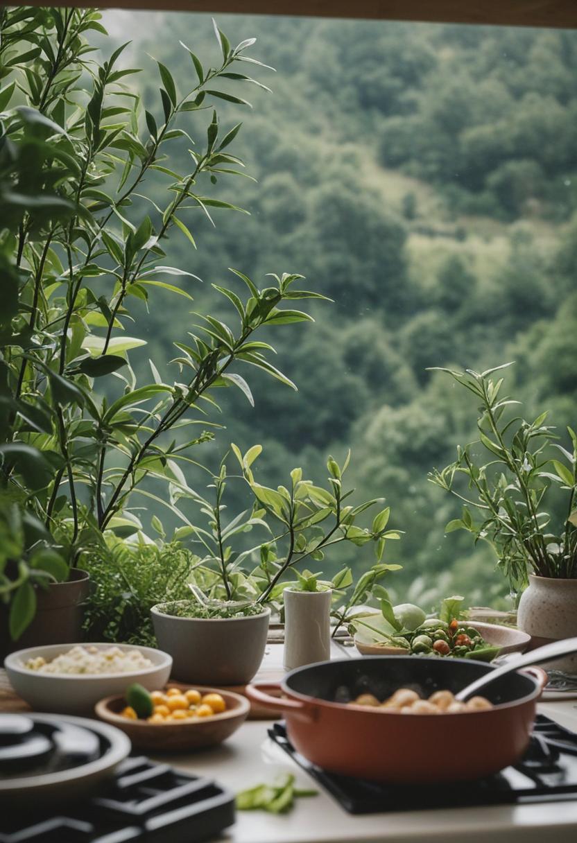 Culinary-inspired plant decor with a fresh, vibrant style.