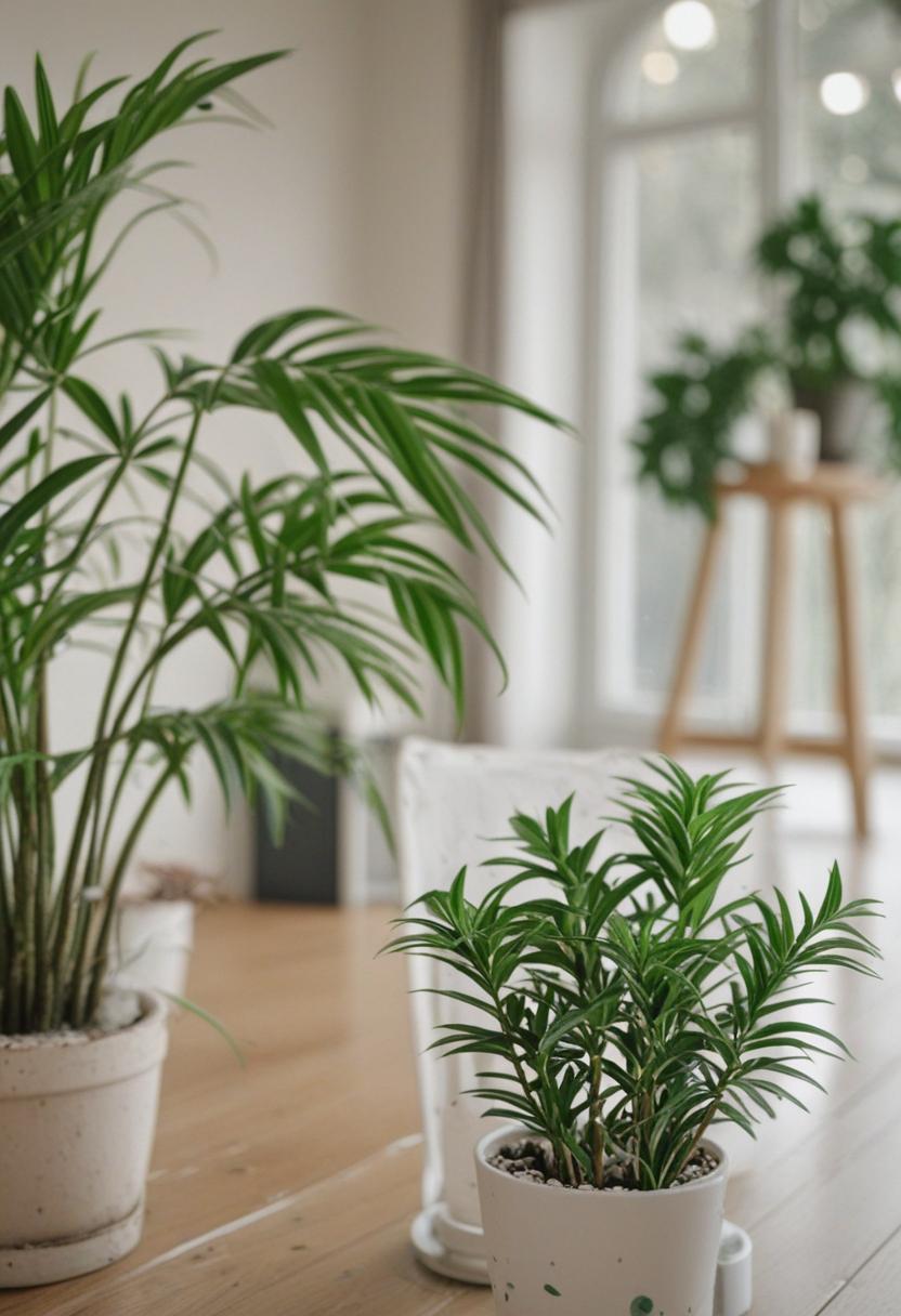 Whimsical plant drawings in soft, artistic style.