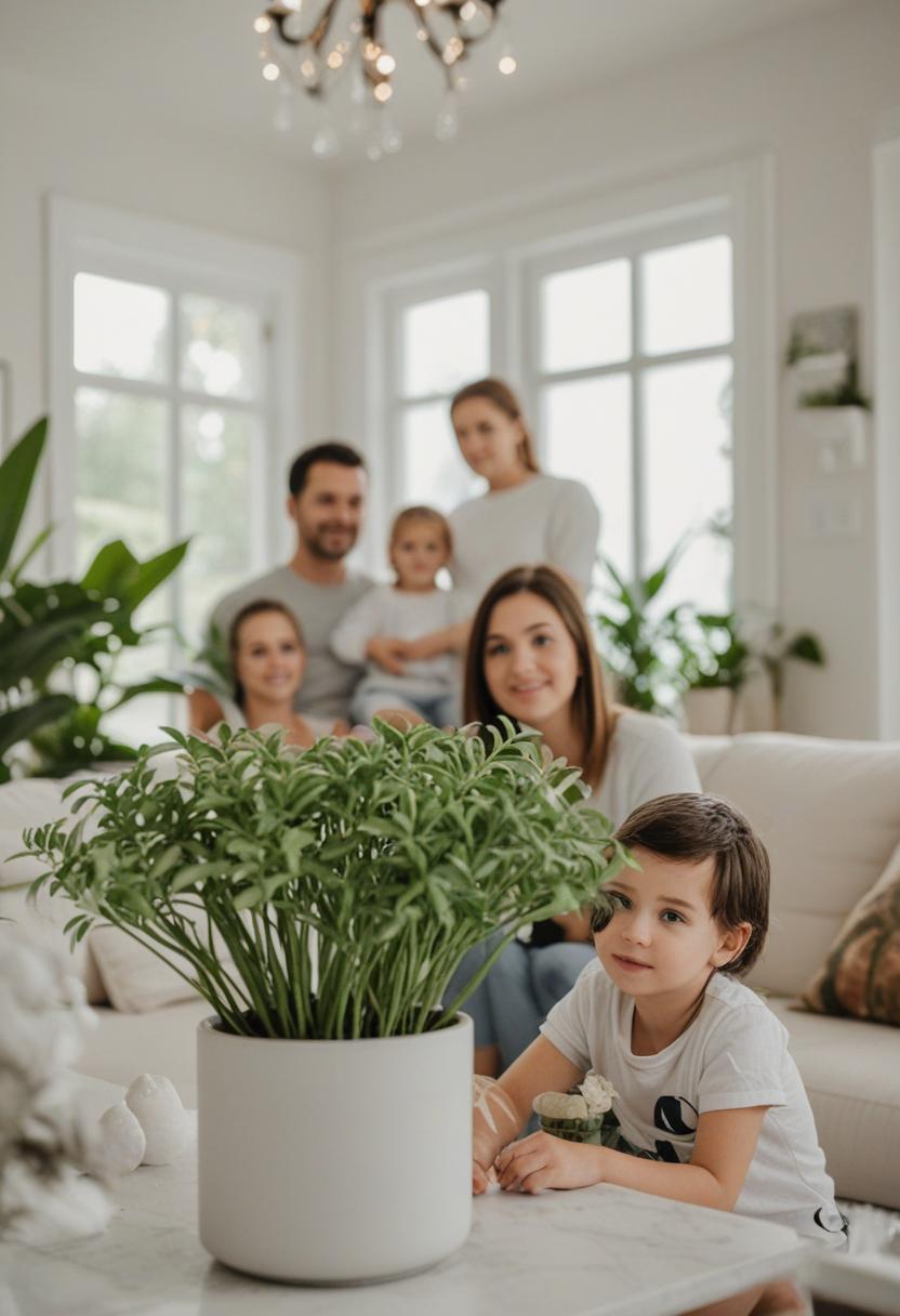 Family-style plants in a cozy, homey setting.