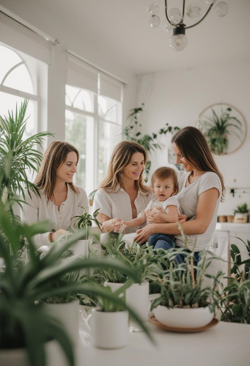 Cozy family plants in a warm, inviting arrangement.