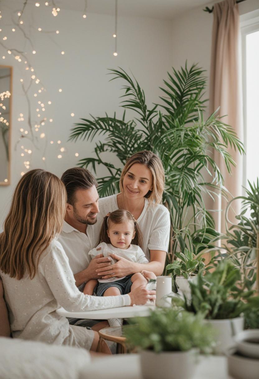 Family-style plants in a cozy, homey setting.