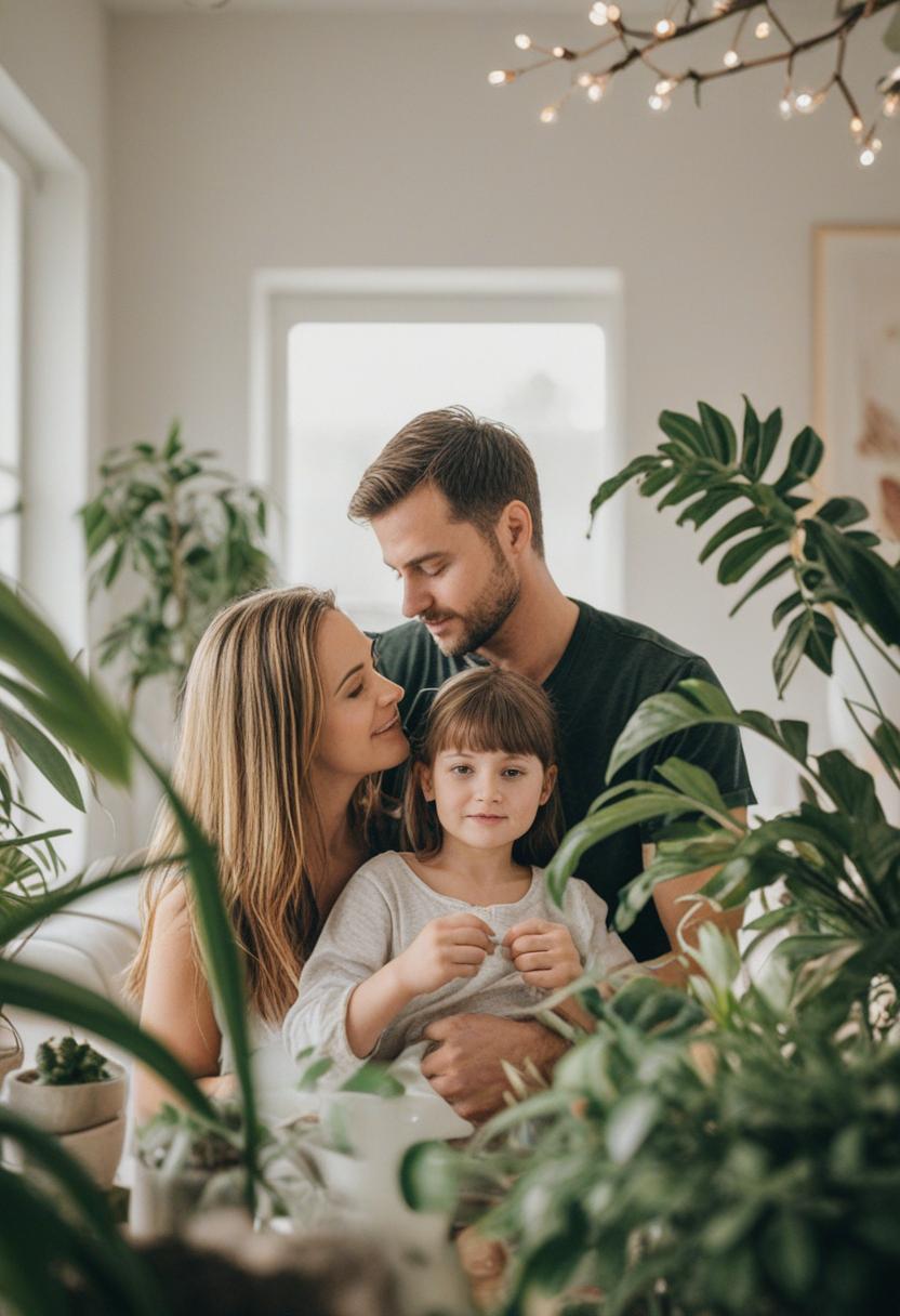 Family-style plants in a cozy, homey setting.