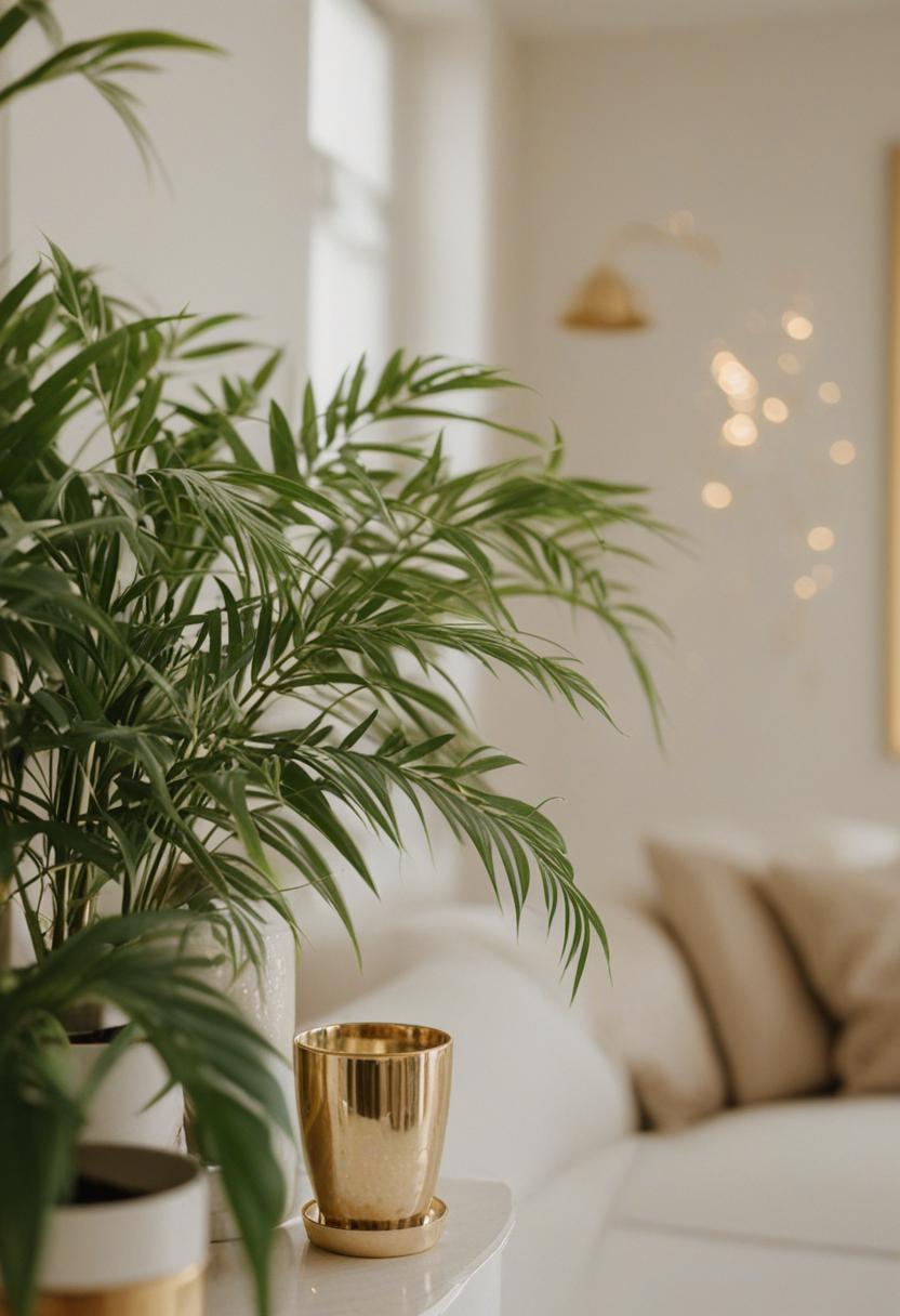 Golden plants in a lush, warm setting.