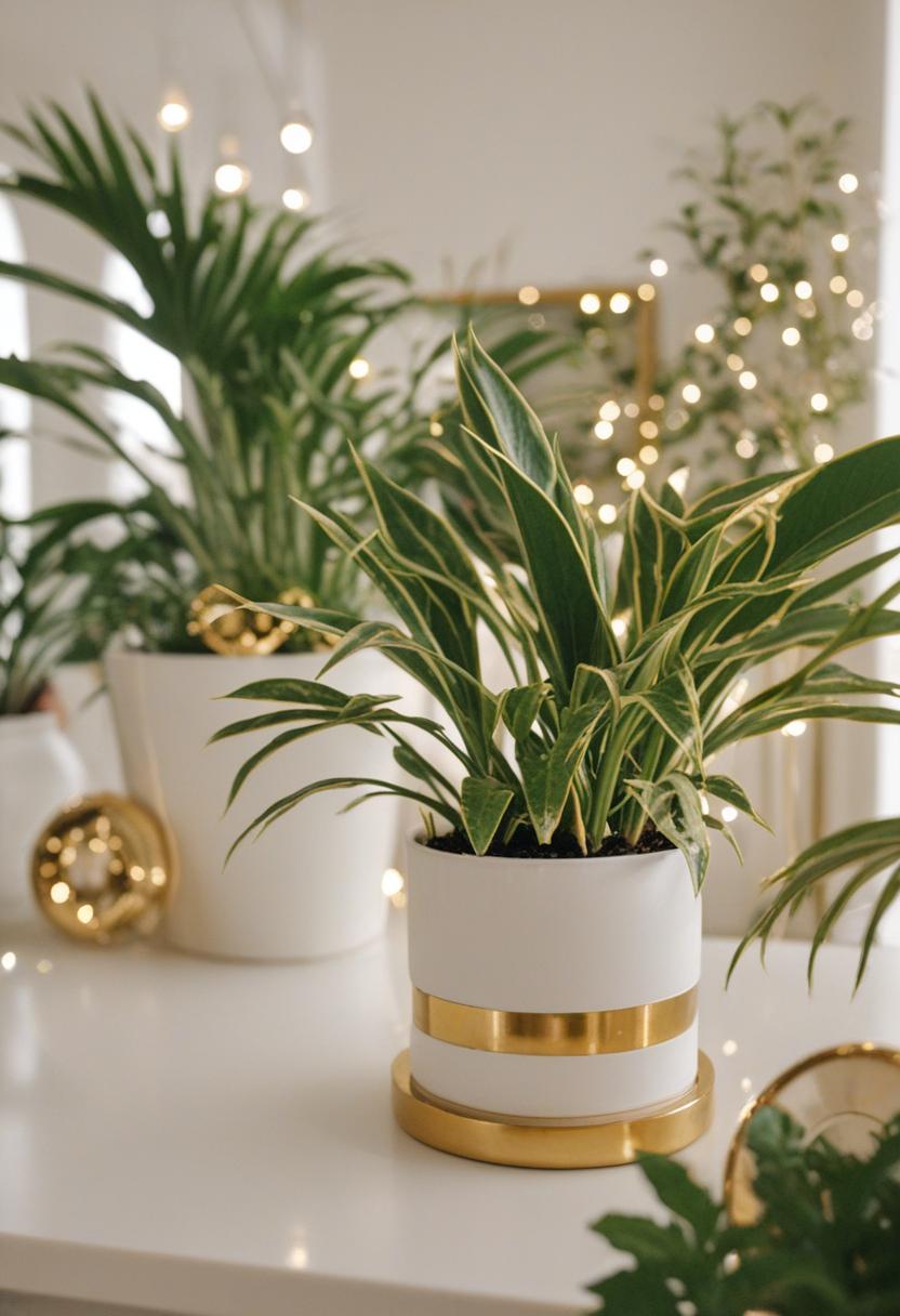 Golden plants in a lush, warm setting.