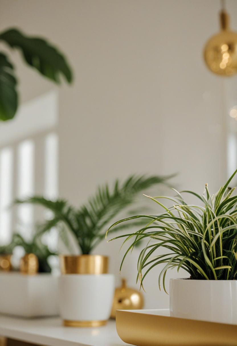 Golden plants in a lush, vibrant setting.