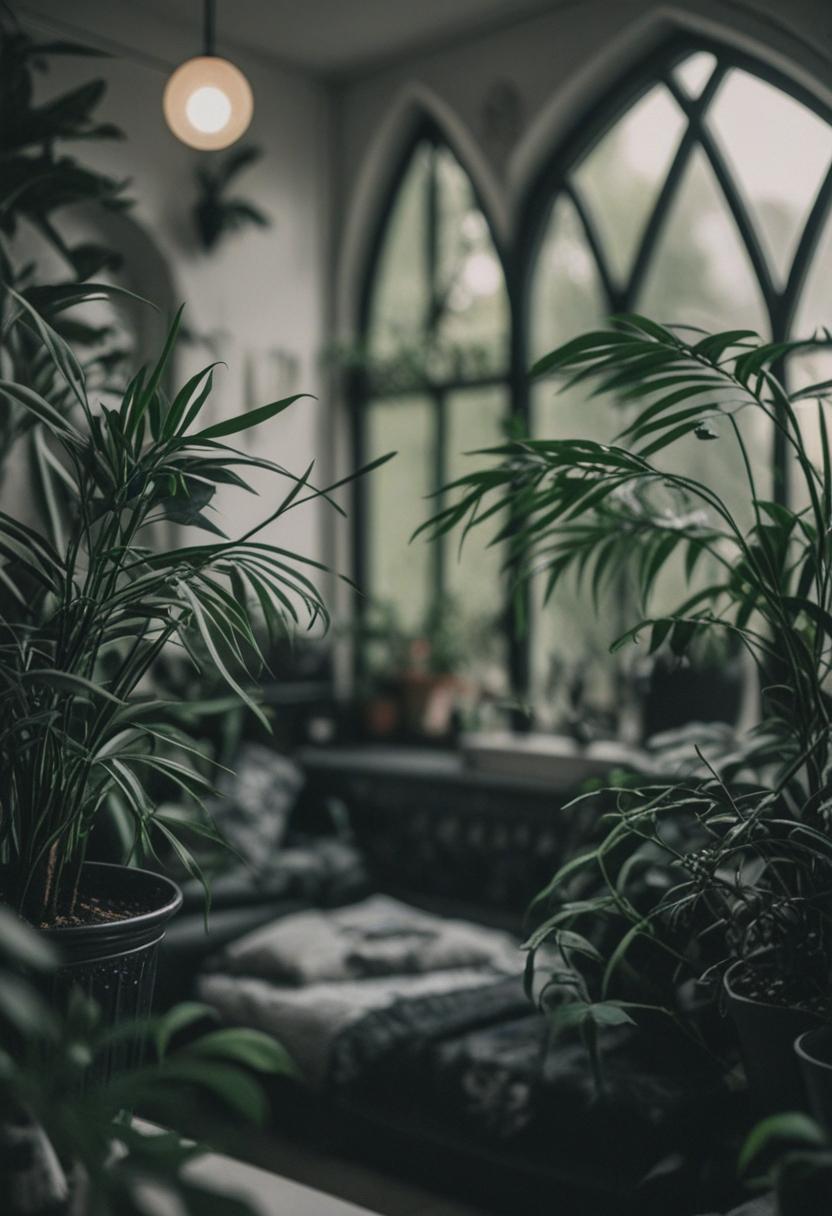 Dark, gothic plants with eerie ornamentation.
