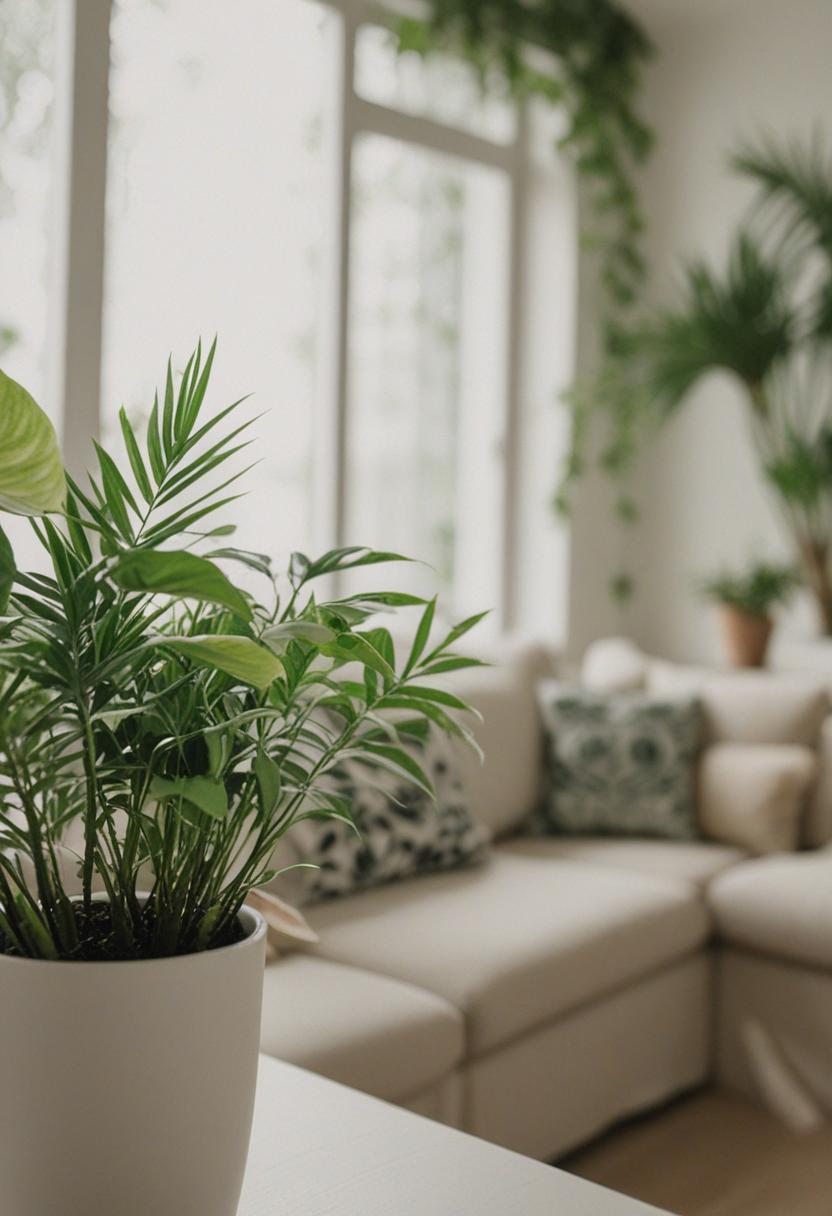 Ethereal plants in a minimalist, nature-inspired setting.