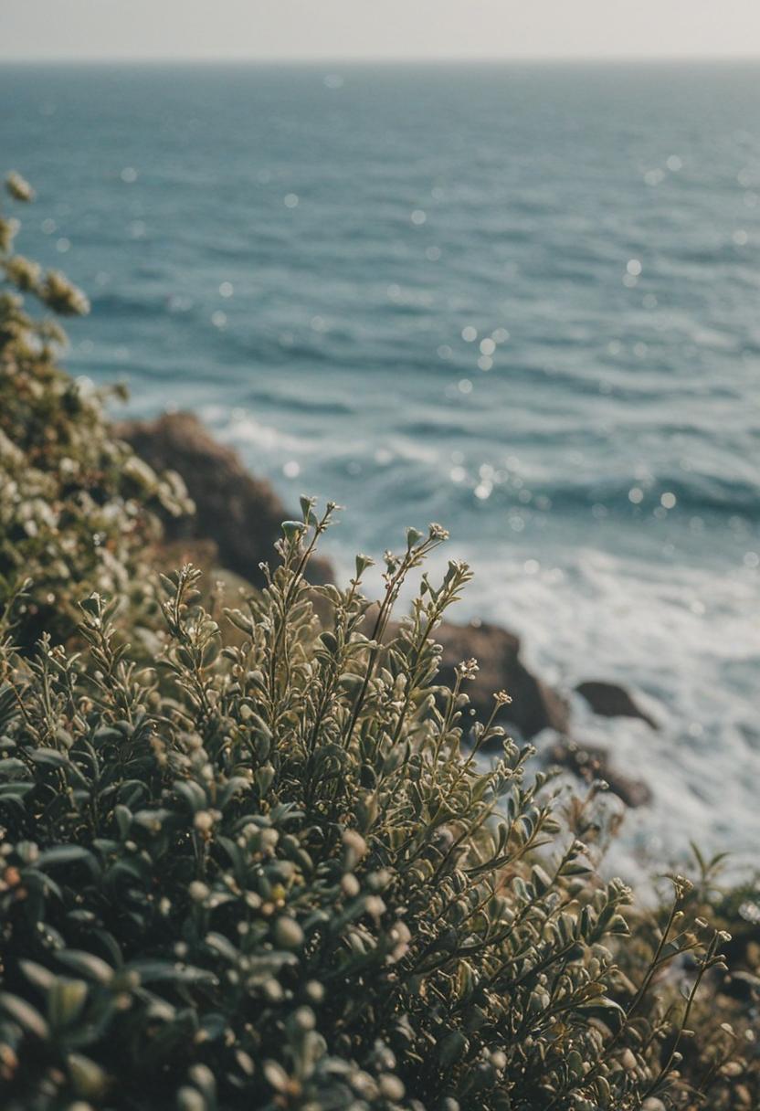 Ocean-inspired plant life in water.