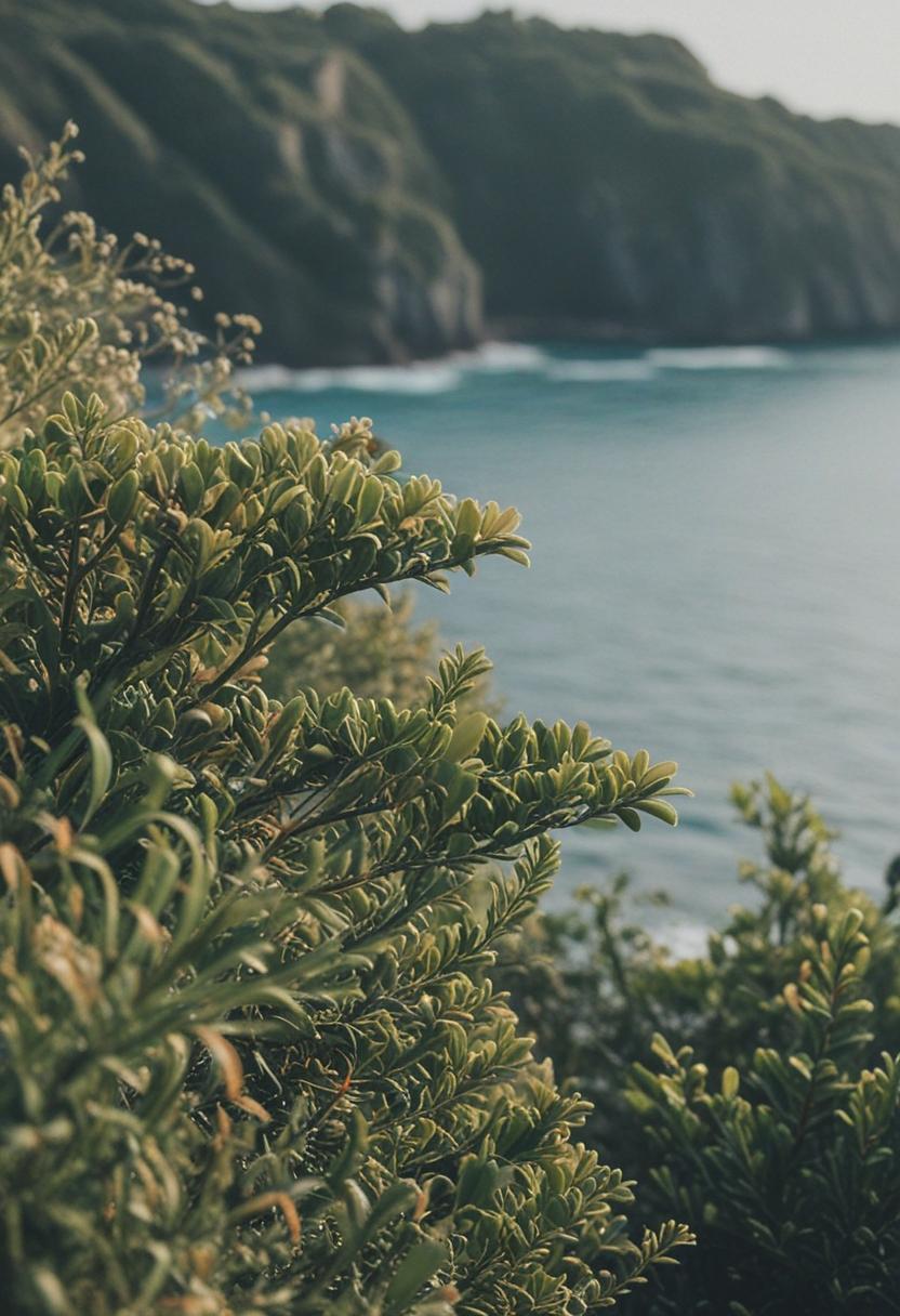 Elegant ocean-inspired plant arrangement.