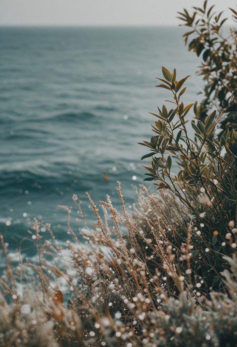 Ocean-inspired plant arrangement.