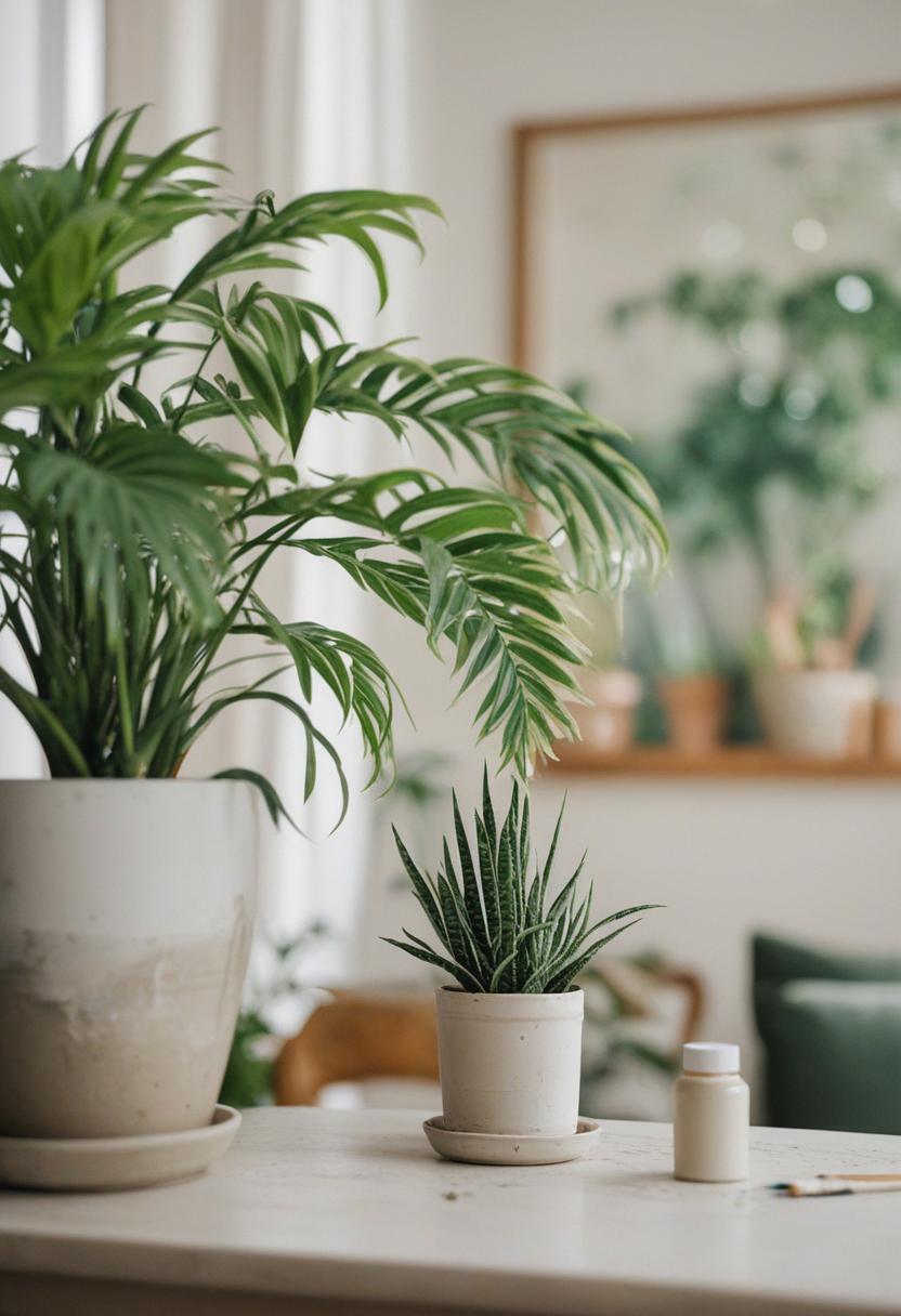 Stylized plants in a vibrant painting aesthetic.