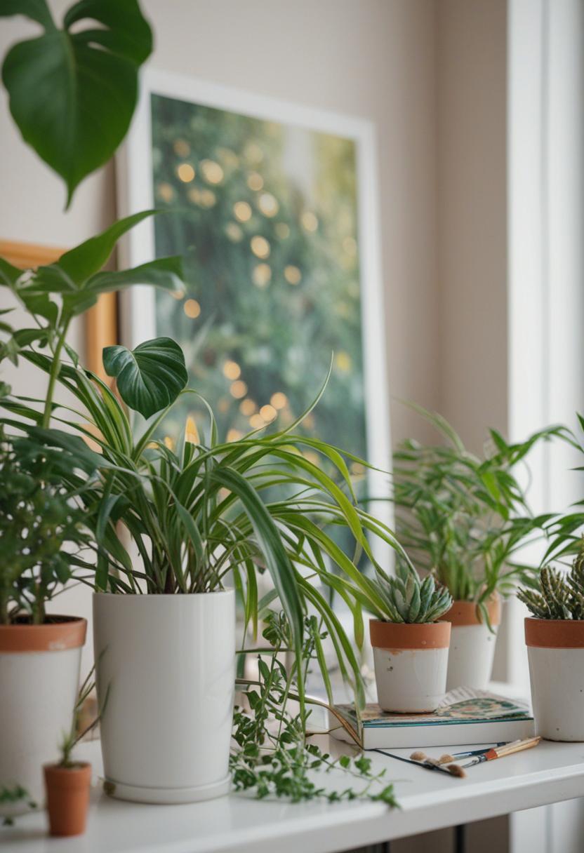 Ethereal plants in a dreamlike painting aesthetic.