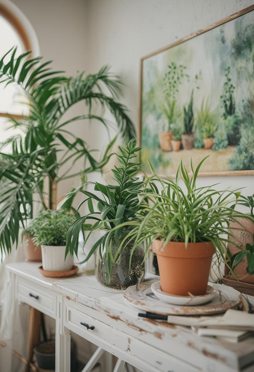 Ethereal plants in a painterly, artistic landscape.