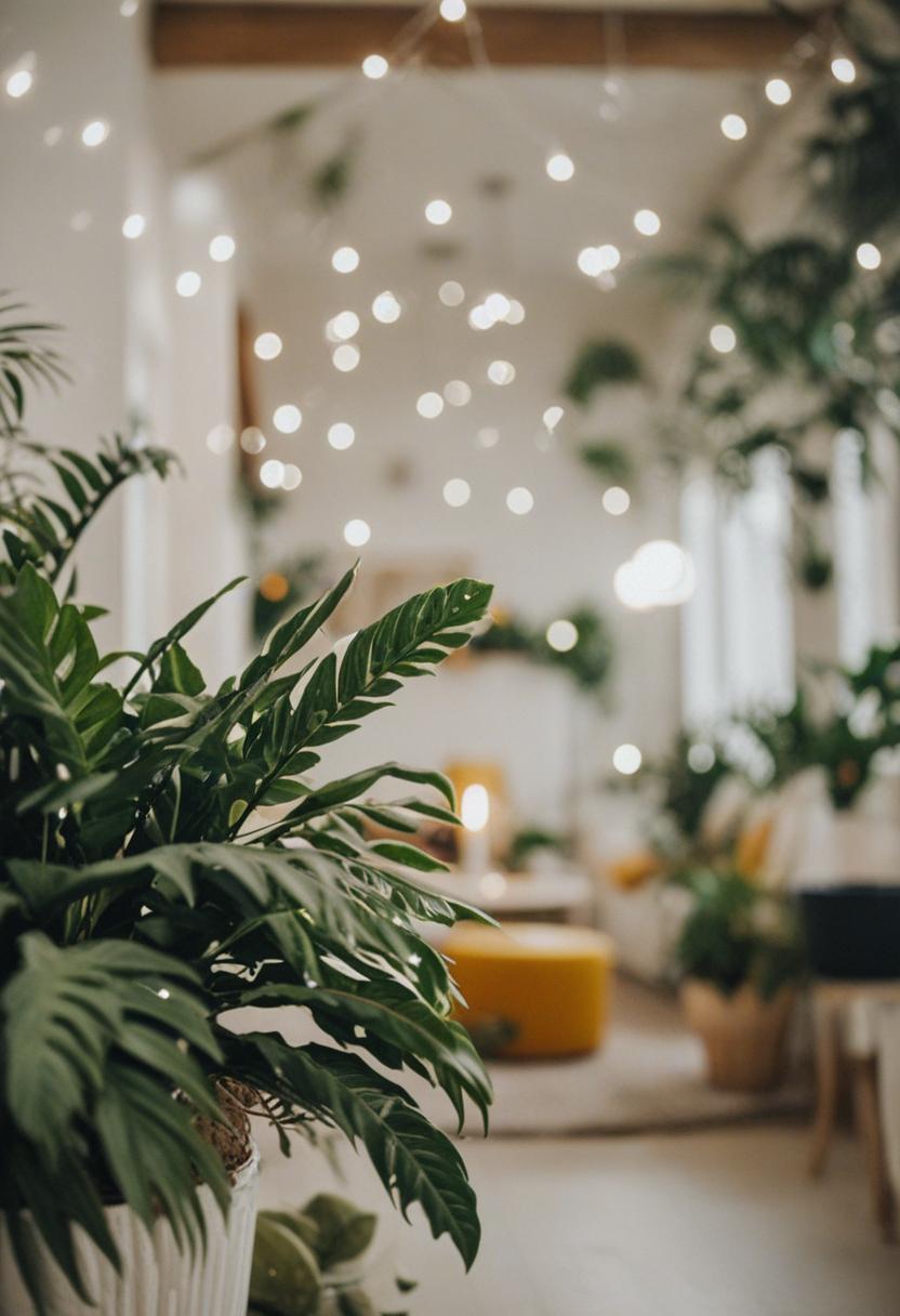 Vibrant plants for a lively party vibe.