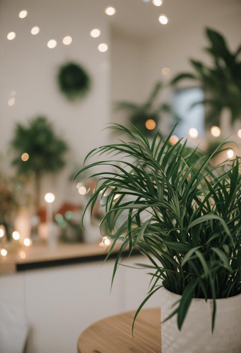 Vibrant plants for a lively party vibe.