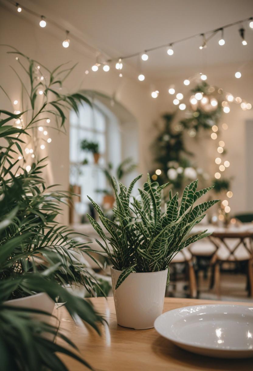 Vibrant plants for a fun, lively party vibe.