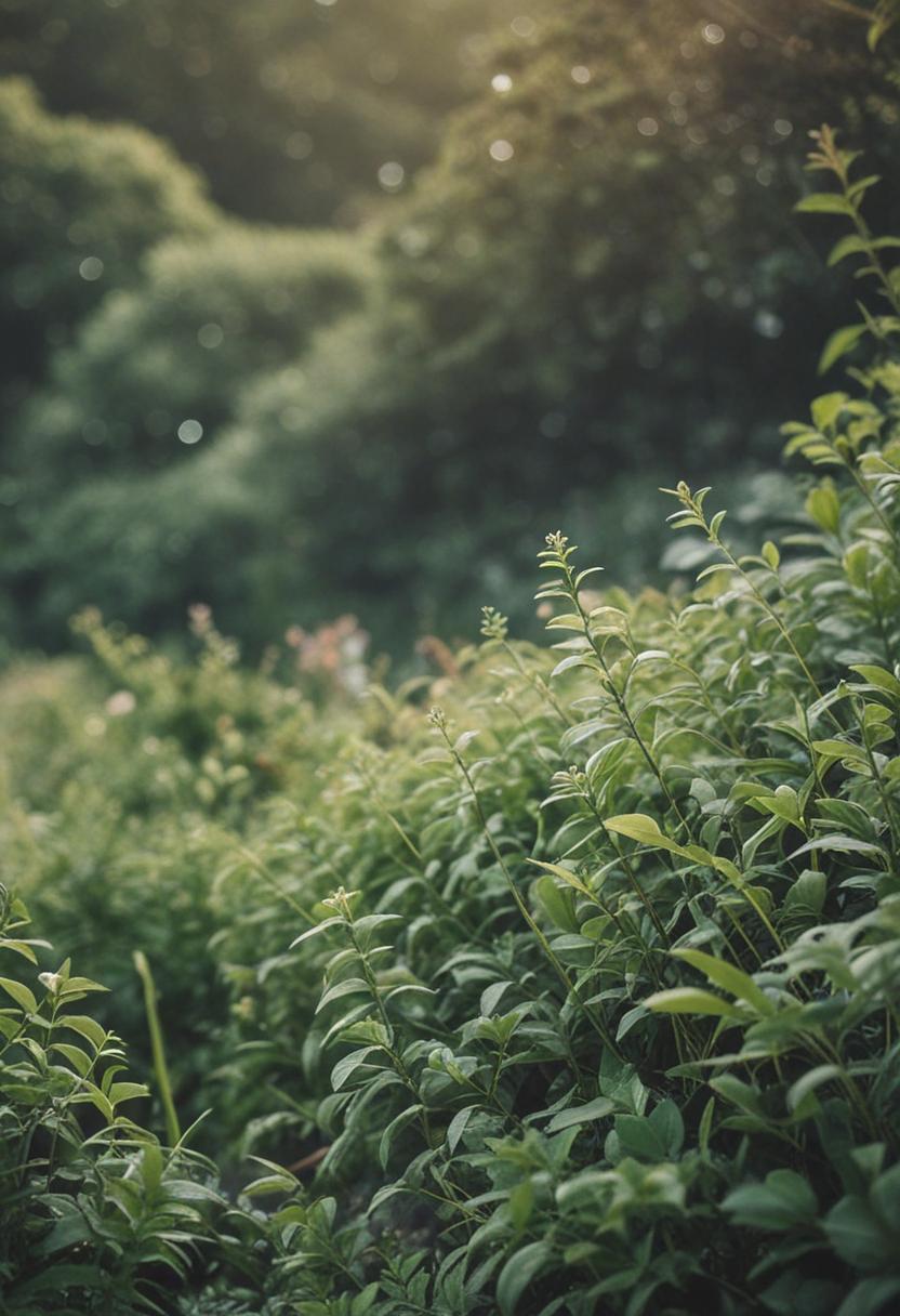 Elegant plants in a soft, photo-realistic aesthetic.