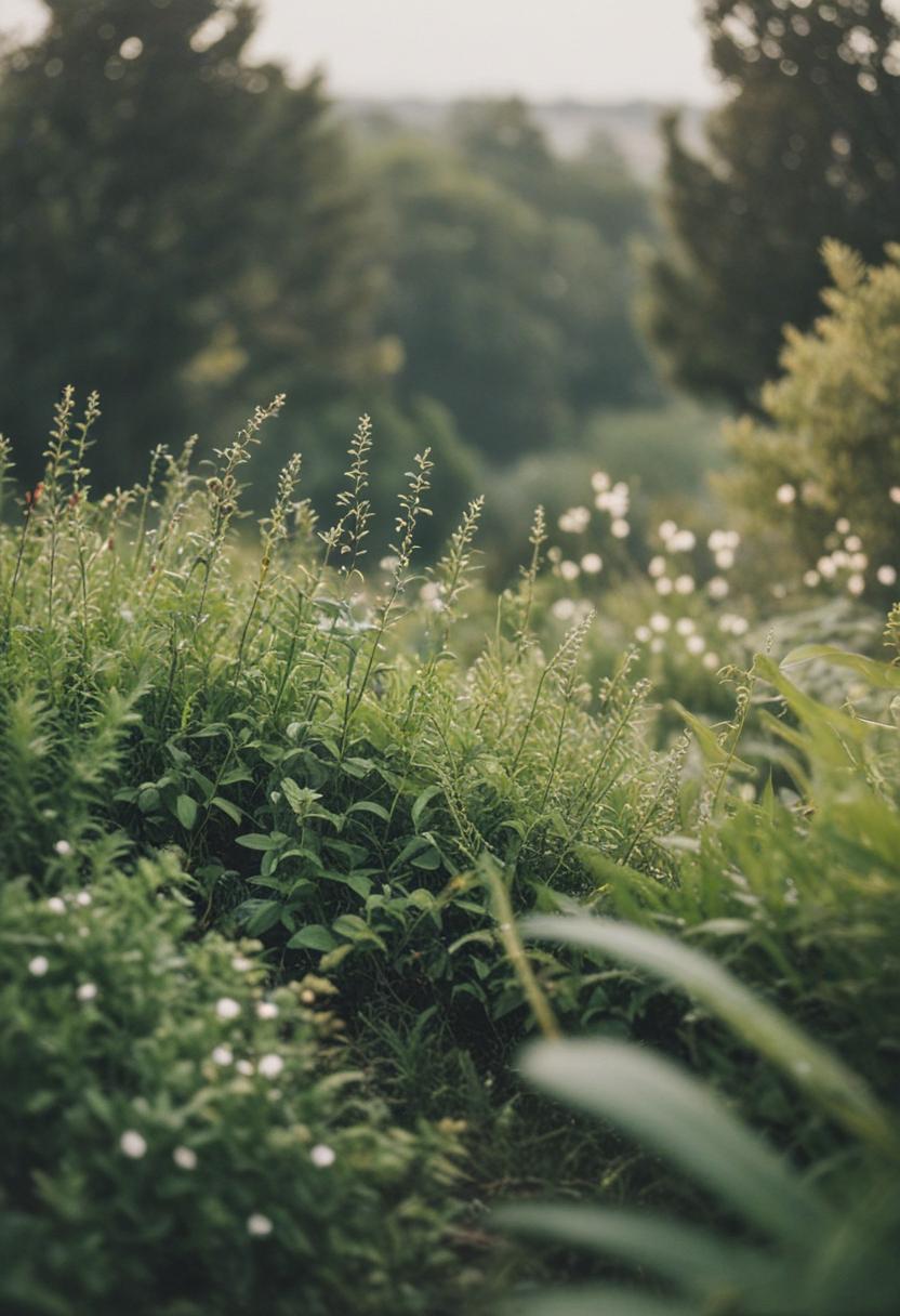 Ethereal plants in soft light, minimalist photo aesthetic.