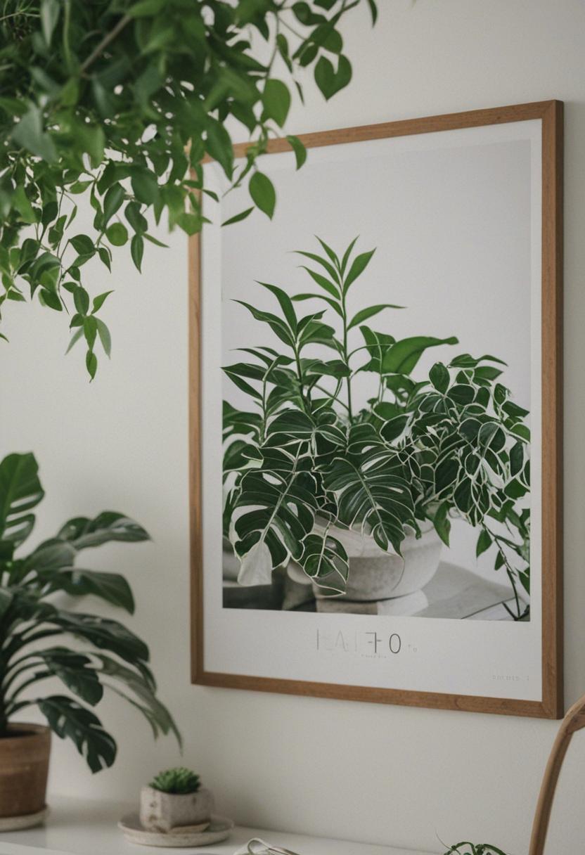 Ethereal plants in a vintage poster style.