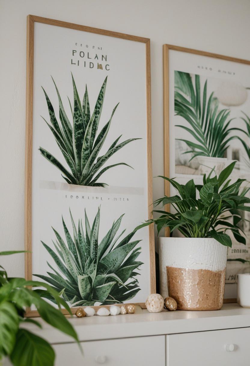 Ethereal plants in a poster-style aesthetic.