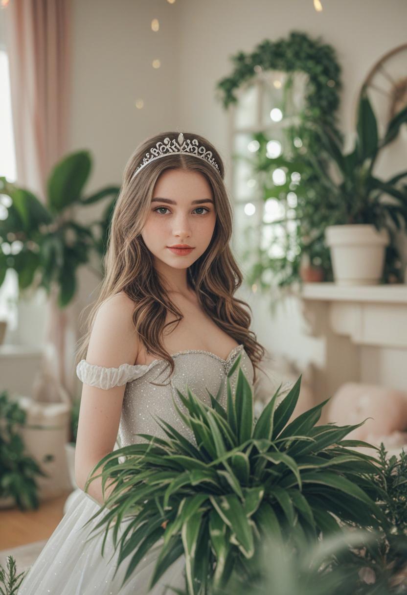 Princess-themed plants with elegant, fairy-tale vibes.