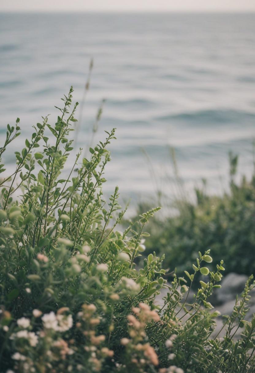 Elegant sea-inspired plant designs.