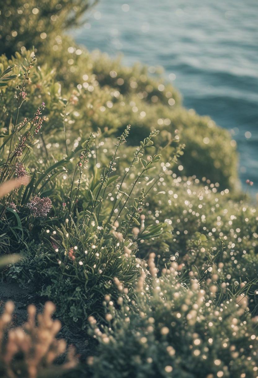 Elegant sea-inspired plant arrangement.