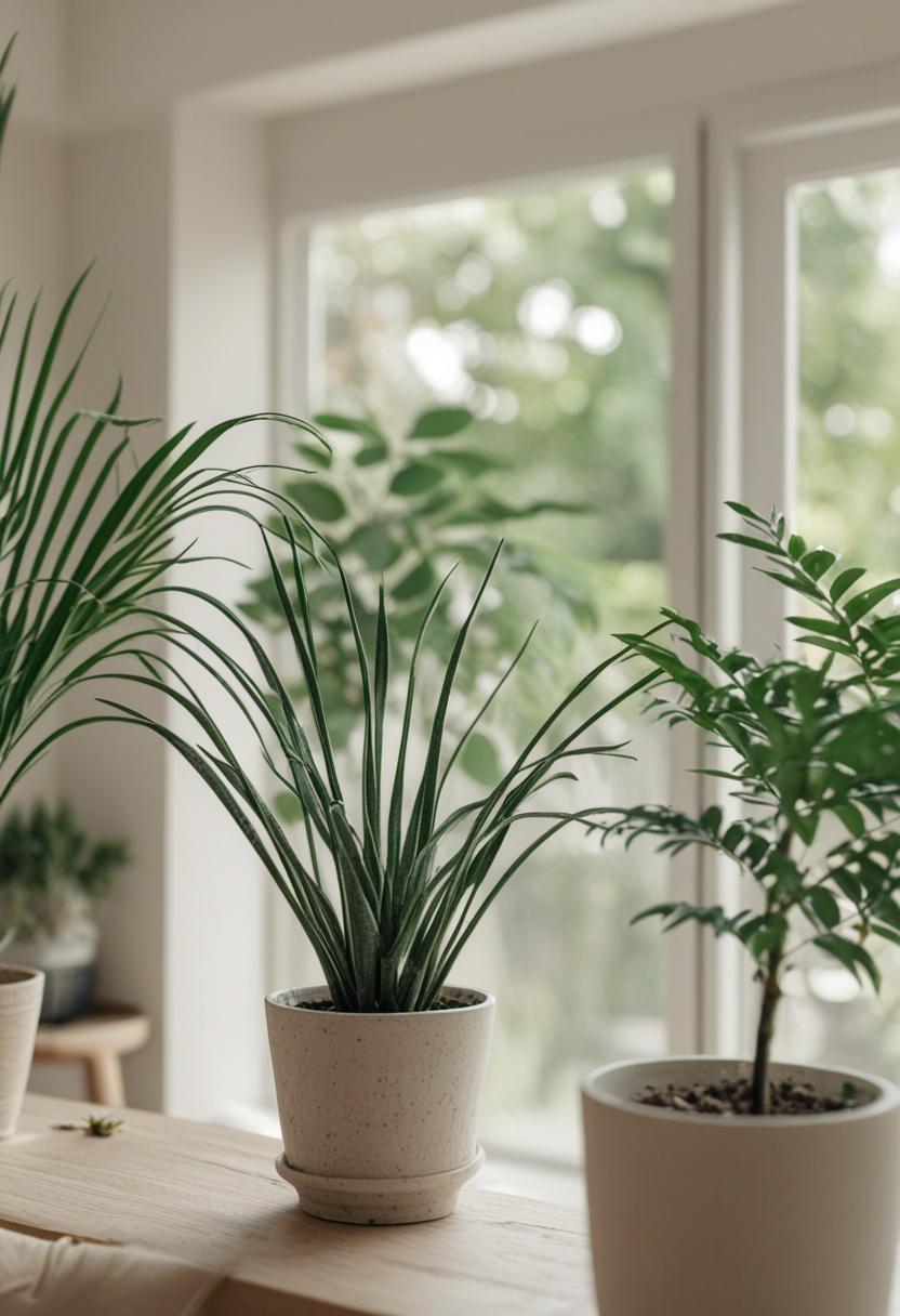 Sketchy plant designs with soft lines and artistic flair.