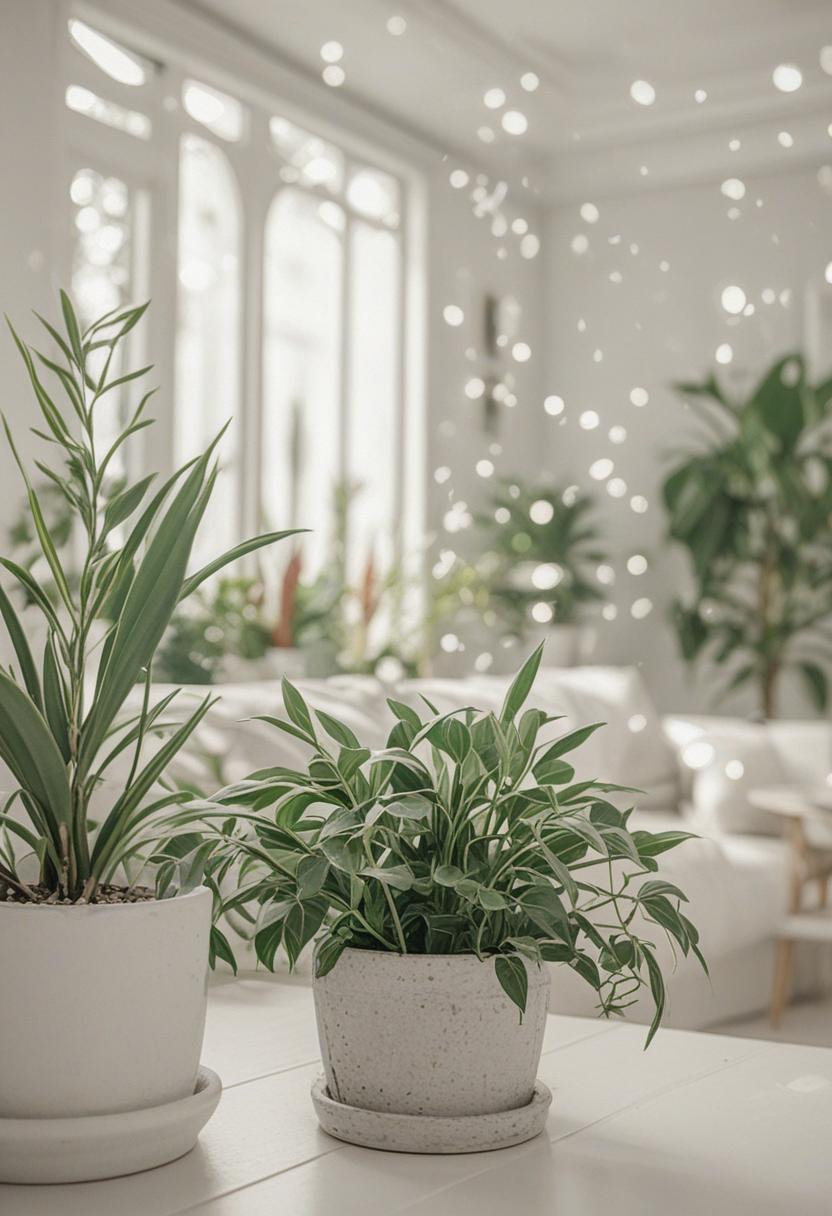 Sketchy plant illustrations with soft lines and muted tones.